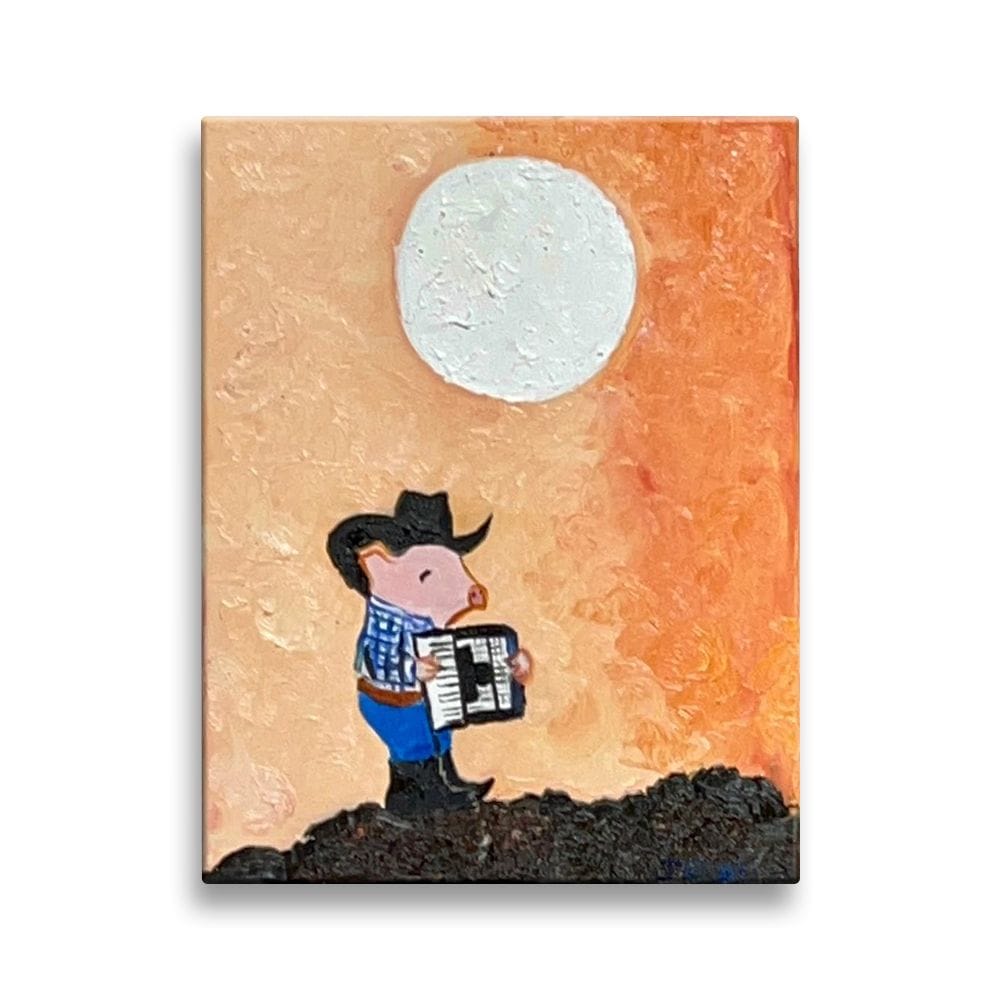 cerdito norteño Pintura al óleo Juanchiz